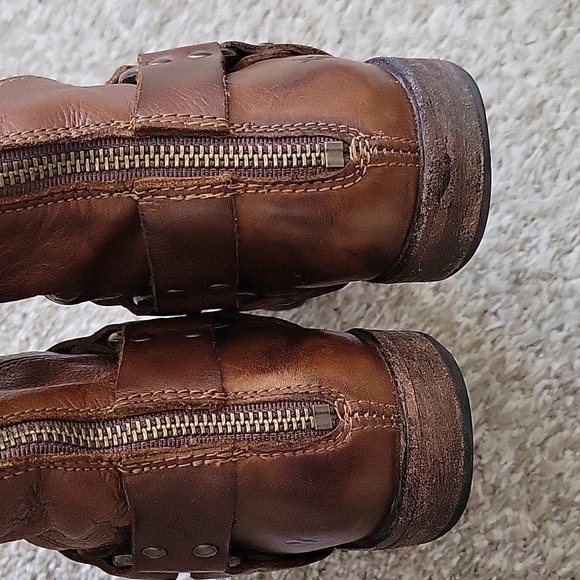 Frye Phillip Harness Tall Boot-Cognac - Picture 9 of 12